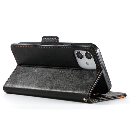 CaseNeo Business Splicing Dual Magnetic Buckle Horizontal Flip PU Leather Case with Holder & Card Slots & Wallet, For iPhone 11 Pro Max