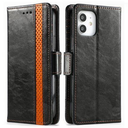 CaseNeo Business Splicing Dual Magnetic Buckle Horizontal Flip PU Leather Case with Holder & Card Slots & Wallet, For iPhone 11 Pro Max