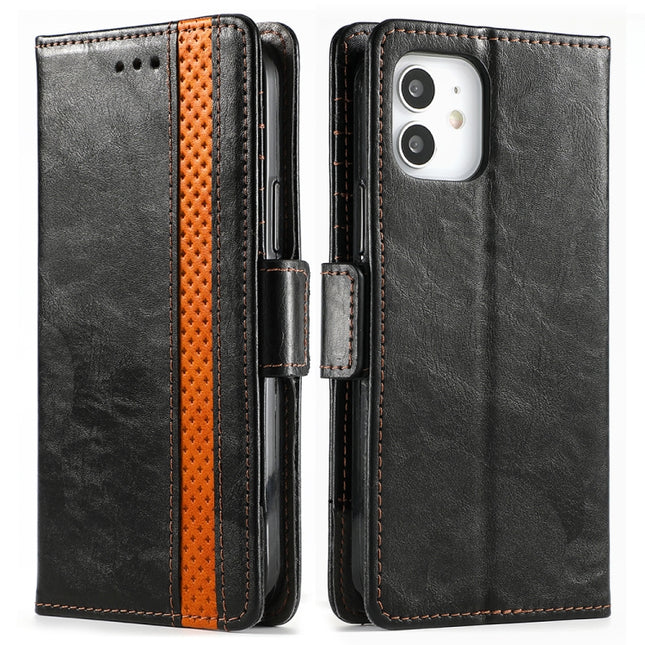 CaseNeo Business Splicing Dual Magnetic Buckle Horizontal Flip PU Leather Case with Holder & Card Slots & Wallet, For iPhone 11 Pro Max