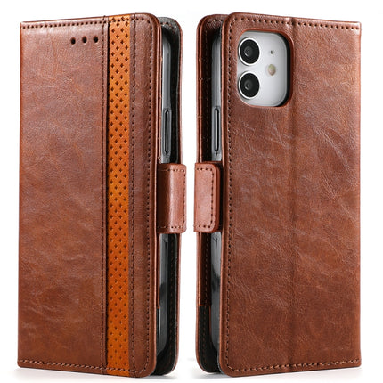 CaseNeo Business Splicing Dual Magnetic Buckle Horizontal Flip PU Leather Case with Holder & Card Slots & Wallet, For iPhone 11 Pro Max