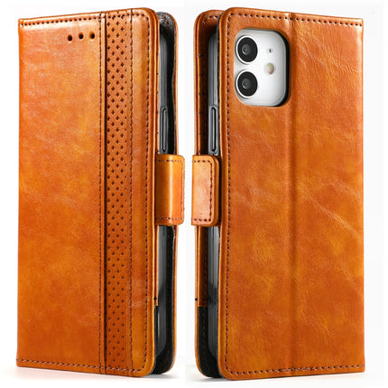 CaseNeo Business Splicing Dual Magnetic Buckle Horizontal Flip PU Leather Case with Holder & Card Slots & Wallet, For iPhone 11 Pro Max