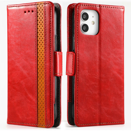CaseNeo Business Splicing Dual Magnetic Buckle Horizontal Flip PU Leather Case with Holder & Card Slots & Wallet, For iPhone 11 Pro Max