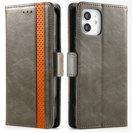CaseNeo Business Splicing Dual Magnetic Buckle Horizontal Flip PU Leather Case with Holder & Card Slots & Wallet, For iPhone 11 Pro Max