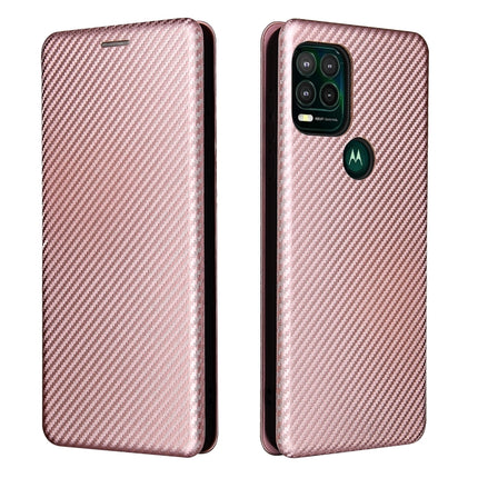 Carbon Fiber Texture Magnetic Horizontal Flip TPU + PC + PU Leather Case with Card Slot, For Motorola Moto G Stylus 5G, For Vivo V21e, For ZTE Nubia Red Magic 6R