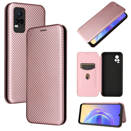 Carbon Fiber Texture Magnetic Horizontal Flip TPU + PC + PU Leather Case with Card Slot, For Motorola Moto G Stylus 5G, For Vivo V21e, For ZTE Nubia Red Magic 6R