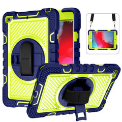 360 Degree Rotation Contrast Color Shockproof Silicone + PC Case with Holder & Hand Grip Strap & Shoulder Strap, For iPad mini (2019) / 4, For Samsung Galaxy Tab A7 10.4 (2020) T500/T505