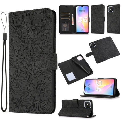 Skin Feel Embossed Sunflower Horizontal Flip Leather Case with Holder & Card Slots & Wallet & Lanyard, For Huawei nova 8 SE, For Huawei nova 7 SE, For Huawei nova 7 Pro 5G, For Huawei Y6p