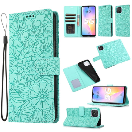 Skin Feel Embossed Sunflower Horizontal Flip Leather Case with Holder & Card Slots & Wallet & Lanyard, For Huawei nova 8 SE, For Huawei nova 7 SE, For Huawei nova 7 Pro 5G, For Huawei Y6p