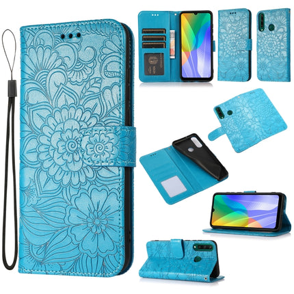 Skin Feel Embossed Sunflower Horizontal Flip Leather Case with Holder & Card Slots & Wallet & Lanyard, For Huawei nova 8 SE, For Huawei nova 7 SE, For Huawei nova 7 Pro 5G, For Huawei Y6p