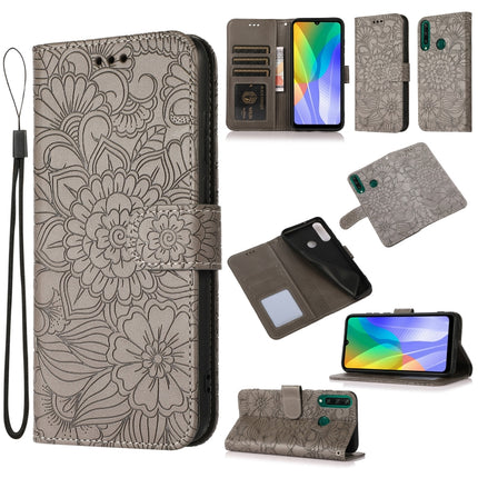 Skin Feel Embossed Sunflower Horizontal Flip Leather Case with Holder & Card Slots & Wallet & Lanyard, For Huawei nova 8 SE, For Huawei nova 7 SE, For Huawei nova 7 Pro 5G, For Huawei Y6p