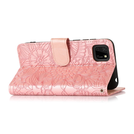Skin Feel Embossed Sunflower Horizontal Flip Leather Case with Holder & Card Slots & Wallet & Lanyard, For Huawei Y5p, For Huawei P smart 2020, For Huawei P40 Pro, For Huawei P40 lite
