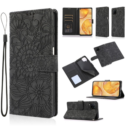 Skin Feel Embossed Sunflower Horizontal Flip Leather Case with Holder & Card Slots & Wallet & Lanyard, For Huawei Y5p, For Huawei P smart 2020, For Huawei P40 Pro, For Huawei P40 lite