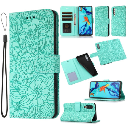 Skin Feel Embossed Sunflower Horizontal Flip Leather Case with Holder & Card Slots & Wallet & Lanyard, For Huawei P30, For Huawei P20 lite