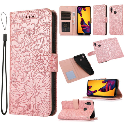Skin Feel Embossed Sunflower Horizontal Flip Leather Case with Holder & Card Slots & Wallet & Lanyard, For Huawei P30, For Huawei P20 lite