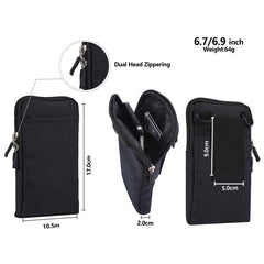 Universal Fashion Waterproof Casual Mobile Phone Waist Diagonal Bag, For 6.7-6.9 inch Phones, For 7.2 inch and Below Phones