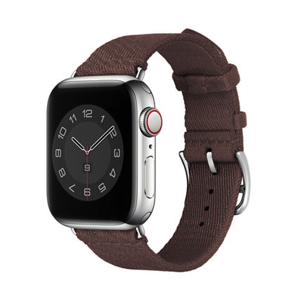 Two-color Nylon Braid Replacement Wrist Strap Watchband, For Apple Watch Series 7  41mm / & 6 & SE & 5 & 4 40mm, For Apple Watch Series  7  45mm / & 6 & SE & 5 & 4 44mm