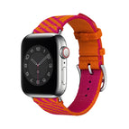 For Apple Watch Series  7  45mm / & 6 & SE & 5 & 4 44mm / Orange+Pink