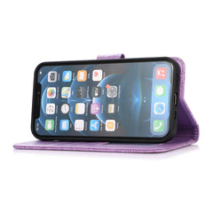 Horizontale Klapphülle aus Leder mit Sonnenblumen-Prägung, Halter, Kartenfächern, Geldbörse und Trageband, für iPhone 12, iPhone 12 Mini, iPhone 12 Pro, iPhone 12 Pro Max, iPhone 11 Pro Max