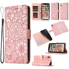 Skin Feel Embossed Sunflower Horizontal Flip Leather Case with Holder & Card Slots & Wallet & Lanyard, For iPhone 11 Pro, For iPhone 11, For iPhone XR, For iPhone X / XS, For iPhone XS Max