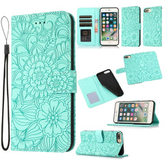 Skin Feel Embossed Sunflower Horizontal Flip Leather Case with Holder & Card Slots & Wallet & Lanyard, For iPhone 6 / 6s, For iPhone 6 Plus / 6s Plus, For iPhone 7 Plus / 8 Plus, For iPhone 7 / 8 / SE(2020)