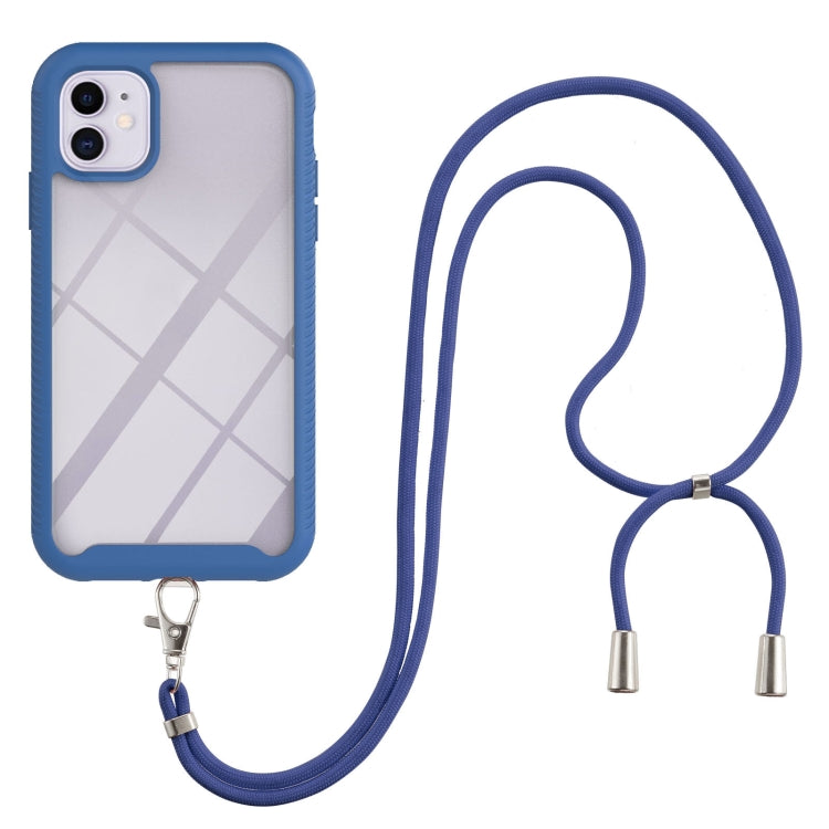 Starry Sky Solid Color Series Shockproof PC + TPU Protective Case with Neck Strap, For iPhone 11, For iPhone 11 Pro, For iPhone 11 Pro Max, For iPhone 12 mini, For iPhone 12 / 12 Pro, For iPhone 12 Pro Max, For iPhone SE 2022 / SE 2020 / 8 / 7 / 6s / 6