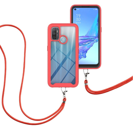 Starry Sky Solid Color Series Shockproof PC + TPU Protective Case with Neck Strap, For OPPO A53, For OPPO A54 5G / A74 5G / A93 5G, For OPPO A94 4G / Reno5 Lite