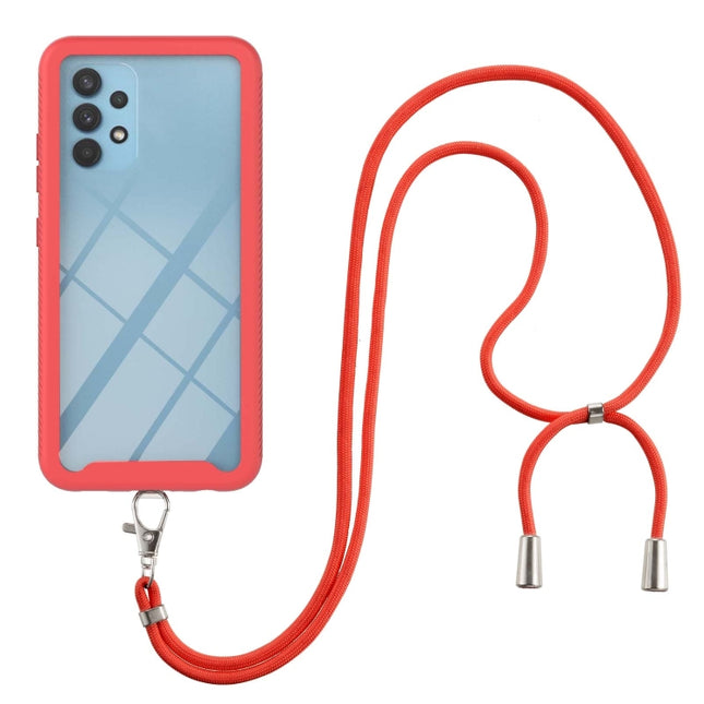 Starry Sky Solid Color Series Shockproof PC + TPU Protective Case with Neck Strap, For Samsung Galaxy A32 4G EU Version, For Samsung Galaxy A32 5G, For Samsung Galaxy A42 5G, For Samsung Galaxy A51 5G, For Samsung Galaxy A51 / A515                     ...