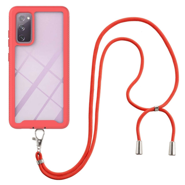 Starry Sky Solid Color Series Shockproof PC + TPU Protective Case with Neck Strap, For Samsung Galaxy Note20, For Samsung Galaxy S20 FE 5G / 4G, For Samsung Galaxy S21+ 5G, For Samsung Galaxy S21 FE, For Samsung Galaxy S21 5G