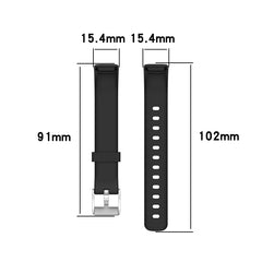For Fitbit Luxe xDFind Silicone Watch Band, Size:S (Pine Needle Green)