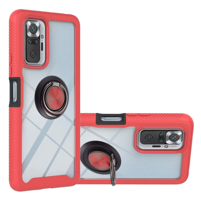 Starry Sky Solid Color Series Shockproof PC + TPU Protective Case with Ring Holder & Magnetic Function, For Xiaomi Redmi Note 10 Pro / Redmi Note 10 Pro Max, For Xiaomi Redmi Note 9 5G / Redmi Note 9T 5G, For OPPO A53                                   ...