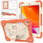 For iPad 9.7 (2018) & (2017) / Air 2 / Air / Coral Orange+Beige