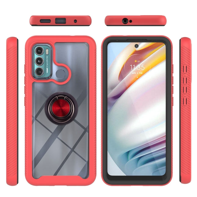 Starry Sky Solid Color Series Shockproof PC + TPU Protective Case with Ring Holder & Magnetic Function, For Motorola Moto G60, For Motorola Moto E7 Power, For Motorola Moto G Play 2021, For Motorola Moto G Power 2021                                    ...