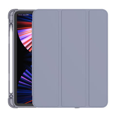 3-folding Horizontal Flip PU Leather + TPU Aitbag Shockproof Half Paste Case with Holder & Pen Slot & Sleep / Wake-up Function, For iPad Pro 11 2022 / 2020/2021