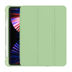 3-folding Horizontal Flip PU Leather + TPU Aitbag Shockproof Half Paste Case with Holder & Pen Slot & Sleep / Wake-up Function, For iPad Pro 11 2022 / 2020/2021