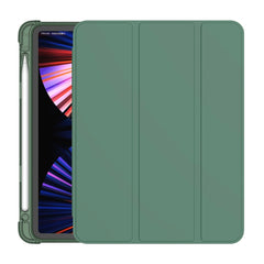 3-folding Horizontal Flip PU Leather + TPU Aitbag Shockproof Half Paste Case with Holder & Pen Slot & Sleep / Wake-up Function, For iPad Pro 11 2022 / 2020/2021