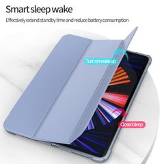 3-folding Horizontal Flip PU Leather + TPU Aitbag Shockproof Half Paste Case with Holder & Pen Slot & Sleep / Wake-up Function, For iPad Pro 11 2022 / 2020/2021