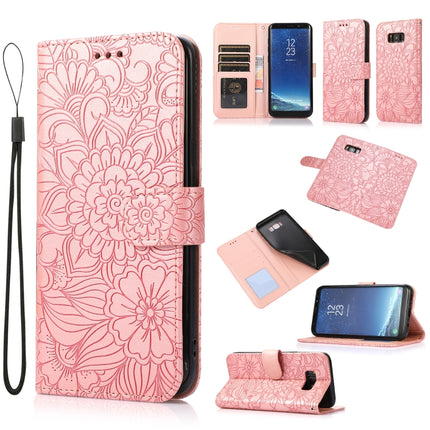 Skin Feel Embossed Sunflower Horizontal Flip Leather Case with Holder & Card Slots & Wallet & Lanyard, For Samsung Galaxy S8+, For Samsung Galaxy A12, For Samsung Galaxy A42 5G, For Samsung Galaxy A32 4G