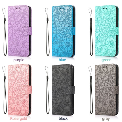 Skin Feel Embossed Sunflower Horizontal Flip Leather Case with Holder & Card Slots & Wallet & Lanyard, For Samsung Galaxy S8+, For Samsung Galaxy A12, For Samsung Galaxy A42 5G, For Samsung Galaxy A32 4G