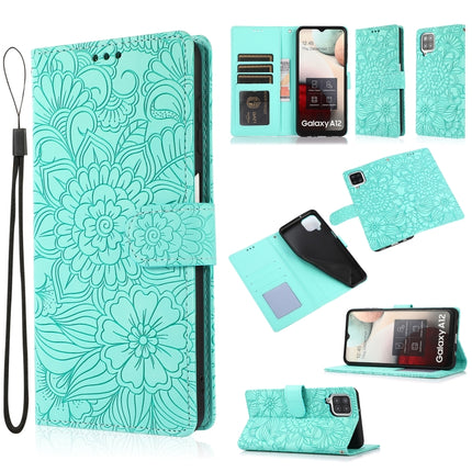 Skin Feel Embossed Sunflower Horizontal Flip Leather Case with Holder & Card Slots & Wallet & Lanyard, For Samsung Galaxy S8+, For Samsung Galaxy A12, For Samsung Galaxy A42 5G, For Samsung Galaxy A32 4G