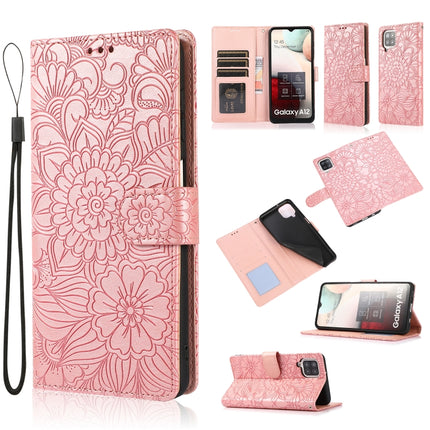 Skin Feel Embossed Sunflower Horizontal Flip Leather Case with Holder & Card Slots & Wallet & Lanyard, For Samsung Galaxy S8+, For Samsung Galaxy A12, For Samsung Galaxy A42 5G, For Samsung Galaxy A32 4G