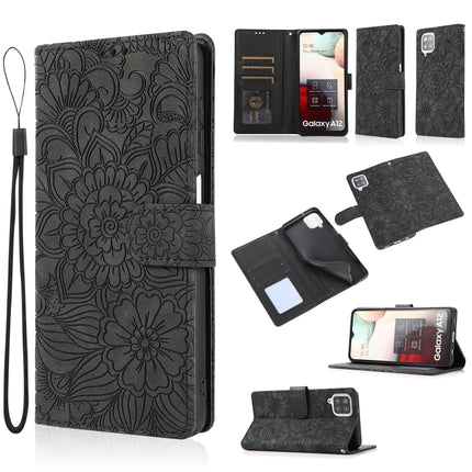 Skin Feel Embossed Sunflower Horizontal Flip Leather Case with Holder & Card Slots & Wallet & Lanyard, For Samsung Galaxy S8+, For Samsung Galaxy A12, For Samsung Galaxy A42 5G, For Samsung Galaxy A32 4G