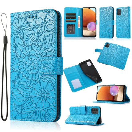 Skin Feel Embossed Sunflower Horizontal Flip Leather Case with Holder & Card Slots & Wallet & Lanyard, For Samsung Galaxy S8+, For Samsung Galaxy A12, For Samsung Galaxy A42 5G, For Samsung Galaxy A32 4G