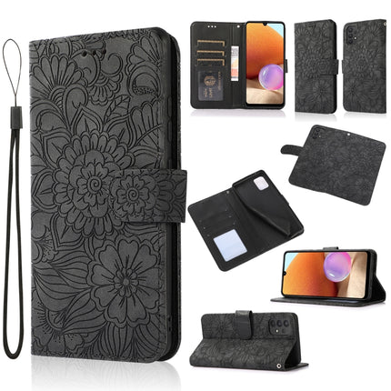 Skin Feel Embossed Sunflower Horizontal Flip Leather Case with Holder & Card Slots & Wallet & Lanyard, For Samsung Galaxy S8+, For Samsung Galaxy A12, For Samsung Galaxy A42 5G, For Samsung Galaxy A32 4G