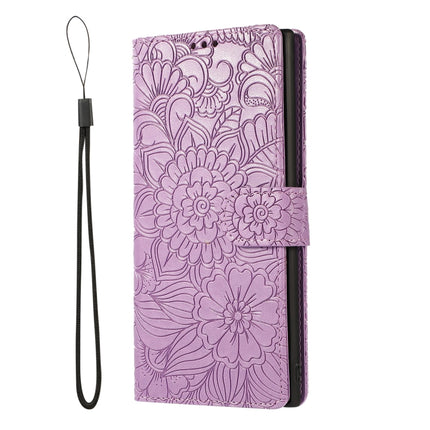 Skin Feel Embossed Sunflower Horizontal Flip Leather Case with Holder & Card Slots & Wallet & Lanyard, For Samsung Galaxy A32 5G, For Samsung Galaxy A71, For Samsung Galaxy Note10 Lite / A81, For Samsung Galaxy A91