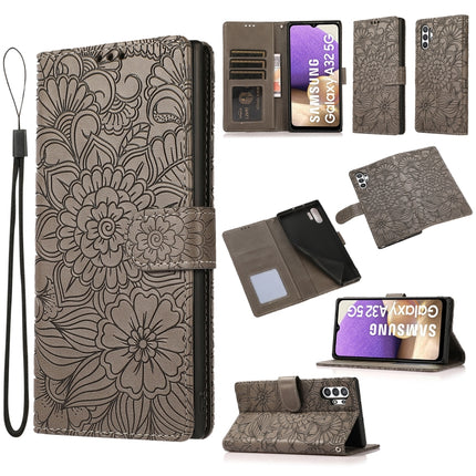 Skin Feel Embossed Sunflower Horizontal Flip Leather Case with Holder & Card Slots & Wallet & Lanyard, For Samsung Galaxy A32 5G, For Samsung Galaxy A71, For Samsung Galaxy Note10 Lite / A81, For Samsung Galaxy A91