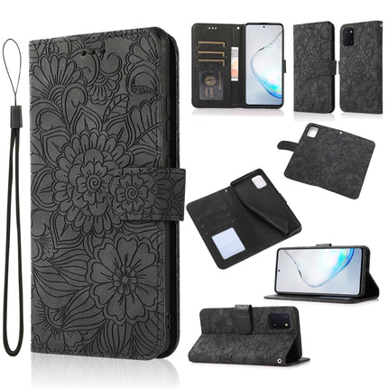 Skin Feel Embossed Sunflower Horizontal Flip Leather Case with Holder & Card Slots & Wallet & Lanyard, For Samsung Galaxy A32 5G, For Samsung Galaxy A71, For Samsung Galaxy Note10 Lite / A81, For Samsung Galaxy A91