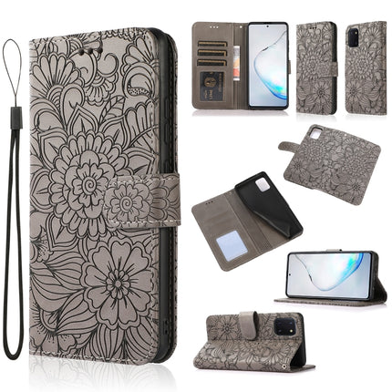 Skin Feel Embossed Sunflower Horizontal Flip Leather Case with Holder & Card Slots & Wallet & Lanyard, For Samsung Galaxy A32 5G, For Samsung Galaxy A71, For Samsung Galaxy Note10 Lite / A81, For Samsung Galaxy A91