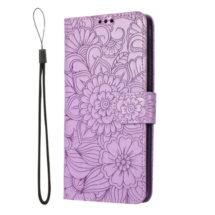 Skin Feel Embossed Sunflower Horizontal Flip Leather Case with Holder & Card Slots & Wallet & Lanyard, For Samsung Galaxy S21 5G, For Samsung Galaxy S21 FE, For Samsung Galaxy A21s, For Samsung Galaxy Note20