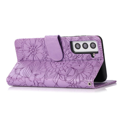 Skin Feel Embossed Sunflower Horizontal Flip Leather Case with Holder & Card Slots & Wallet & Lanyard, For Samsung Galaxy S21 5G, For Samsung Galaxy S21 FE, For Samsung Galaxy A21s, For Samsung Galaxy Note20