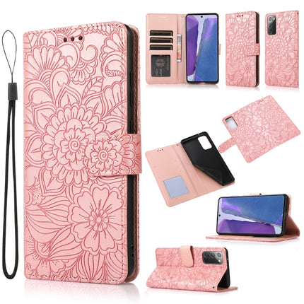 Skin Feel Embossed Sunflower Horizontal Flip Leather Case with Holder & Card Slots & Wallet & Lanyard, For Samsung Galaxy S21 5G, For Samsung Galaxy S21 FE, For Samsung Galaxy A21s, For Samsung Galaxy Note20